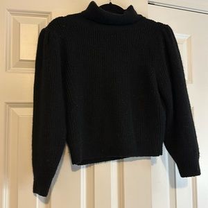 MERINO WOOL CROPPED TURTLE NECK